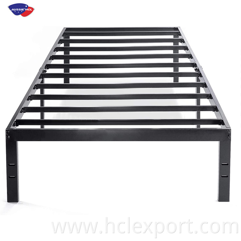 School Dormitory Beds Modern single Double Size Hotel Platform Metal Bed Frame Mattress Foundation Base